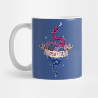 Bisexual Snake Bisnekual LGBT Pride Flag Mug